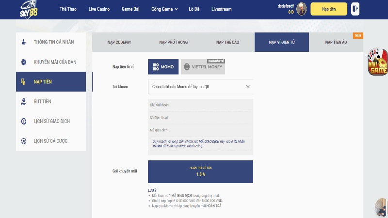 Nạp Tiền FB88 – Hướng Dẫn Nhanh, An Toàn 2026 3 Chuyển tiền qua Help2pay
