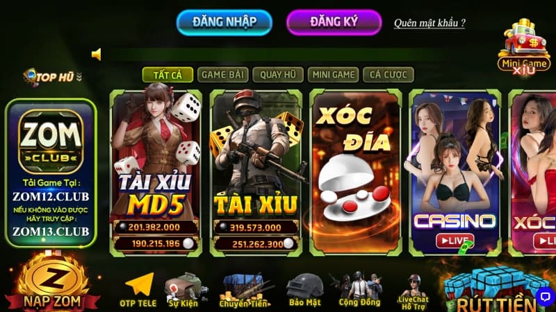 ZomClub - Địa Điểm Chơi Cá Cược Hấp Dẫn Nhất Năm 2024 2 Giới thiệu kho game cá cược tại đây