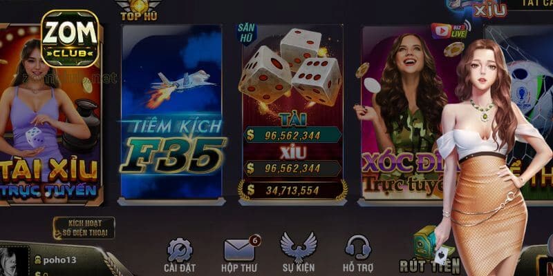 ZomClub - Địa Điểm Chơi Cá Cược Hấp Dẫn Nhất Năm 2024 3 Sảnh cược mini game hấp dẫn
