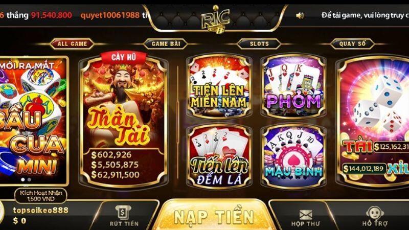 Ricwin – Thương hiệu cá cược đổi thưởng hàng đầu Châu Á 1 Giới thiệu tổng quan về cổng game đổi thưởng Ricwin