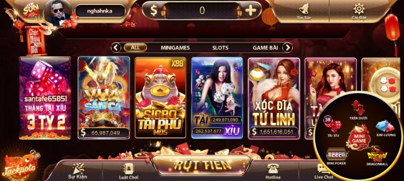 Sunwin - Cổng game đổi thưởng giải trí đỉnh cao số một 2 Giao diện cổng game được đánh giá có tính chuyên nghiệp cao